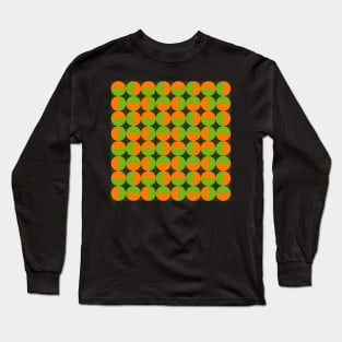 retro seventies geometrical pattern Long Sleeve T-Shirt